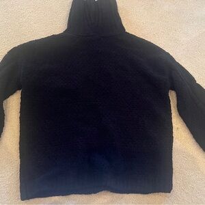 Seven7 Women's Classic Black Turtleneck Sweater S